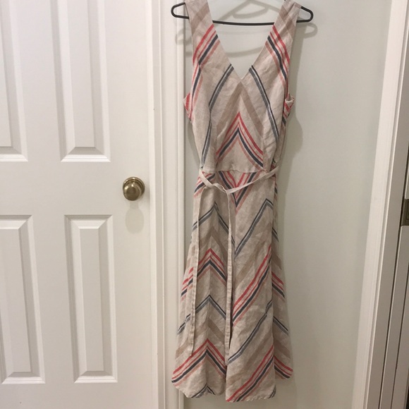 lands end linen dress